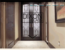 Tablet Screenshot of dixonmirrorandglass.com